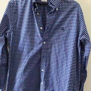 Brooks Brothers Blue and White Check Button-Down Shirt